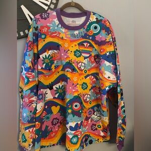 Disney Pride pullover colorful rainbow sweatshirt size XL